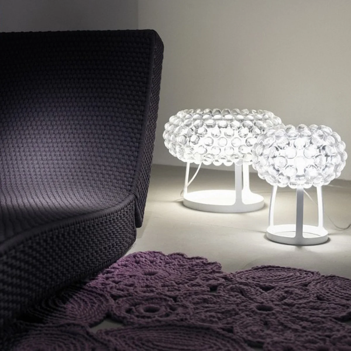 Foscarini - Caboche piccola LED Tischleuchte, transparent