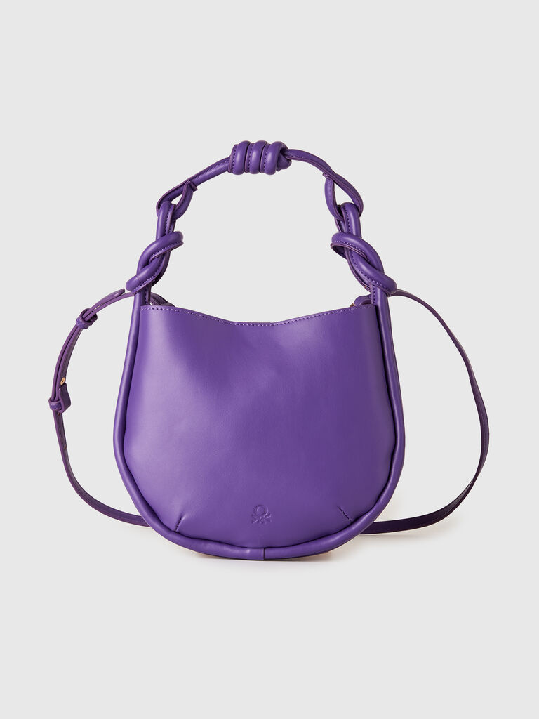 Mini purple hobo bag