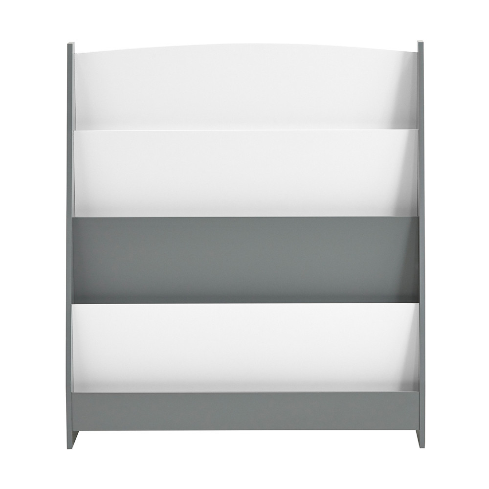 SoBuy Regał dziecięcy z 4 półkami Jasnoszary 80x30x88cm KMB32-HG