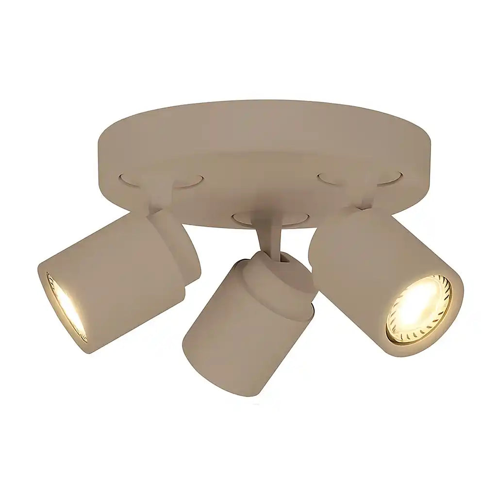Freelight spot Razza - 3 lichts - 21 x 14  cm - beige