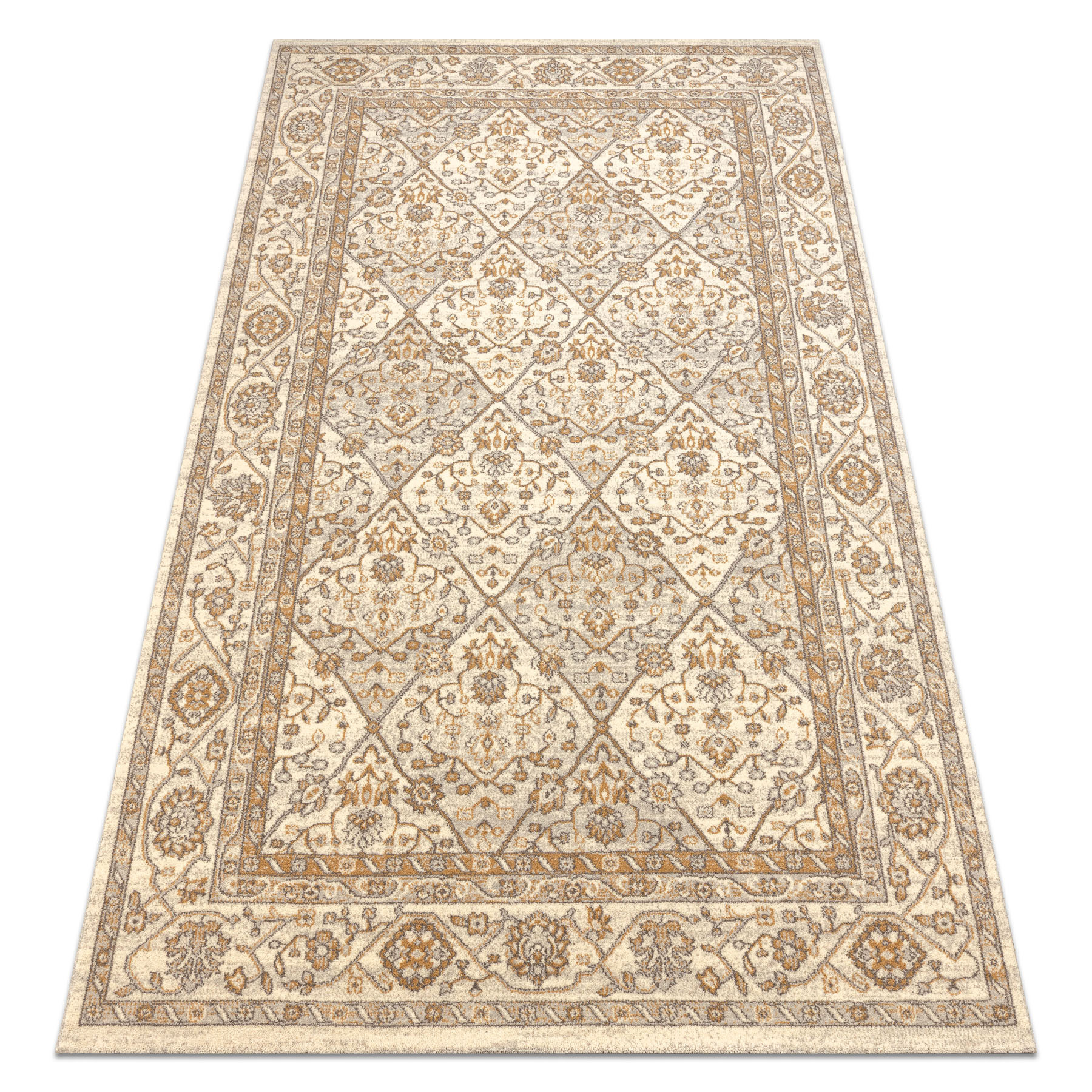 Dywan SOHO 477.27.LA100 wełniany OSTA - Romby, ramka 160x240 cm