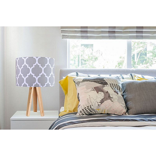Lampe de chevet classic 040s-002 30 x 30 x 46 cm Bois clair