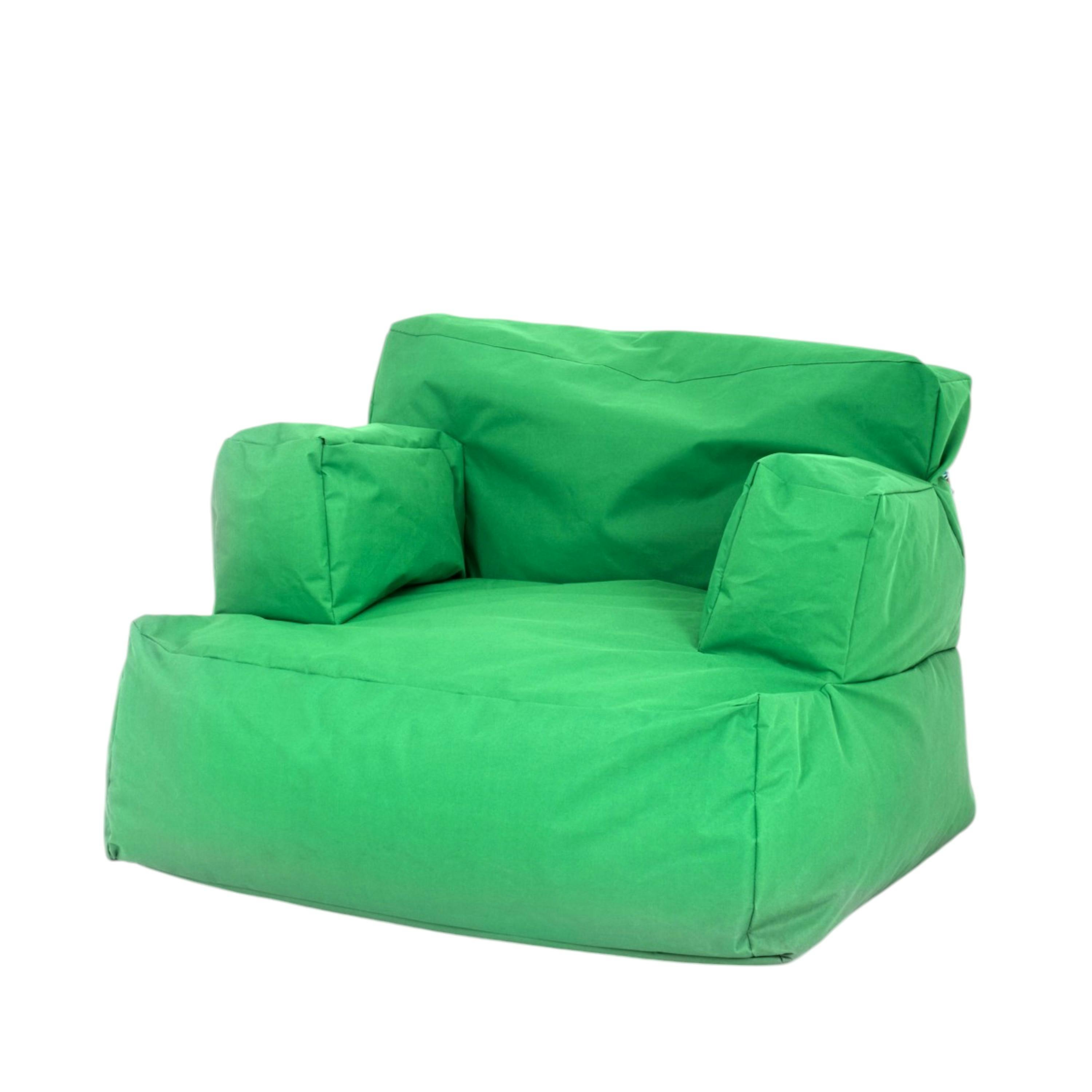 Pouf XXL extérieur avec accoudoirs - vert ARTA