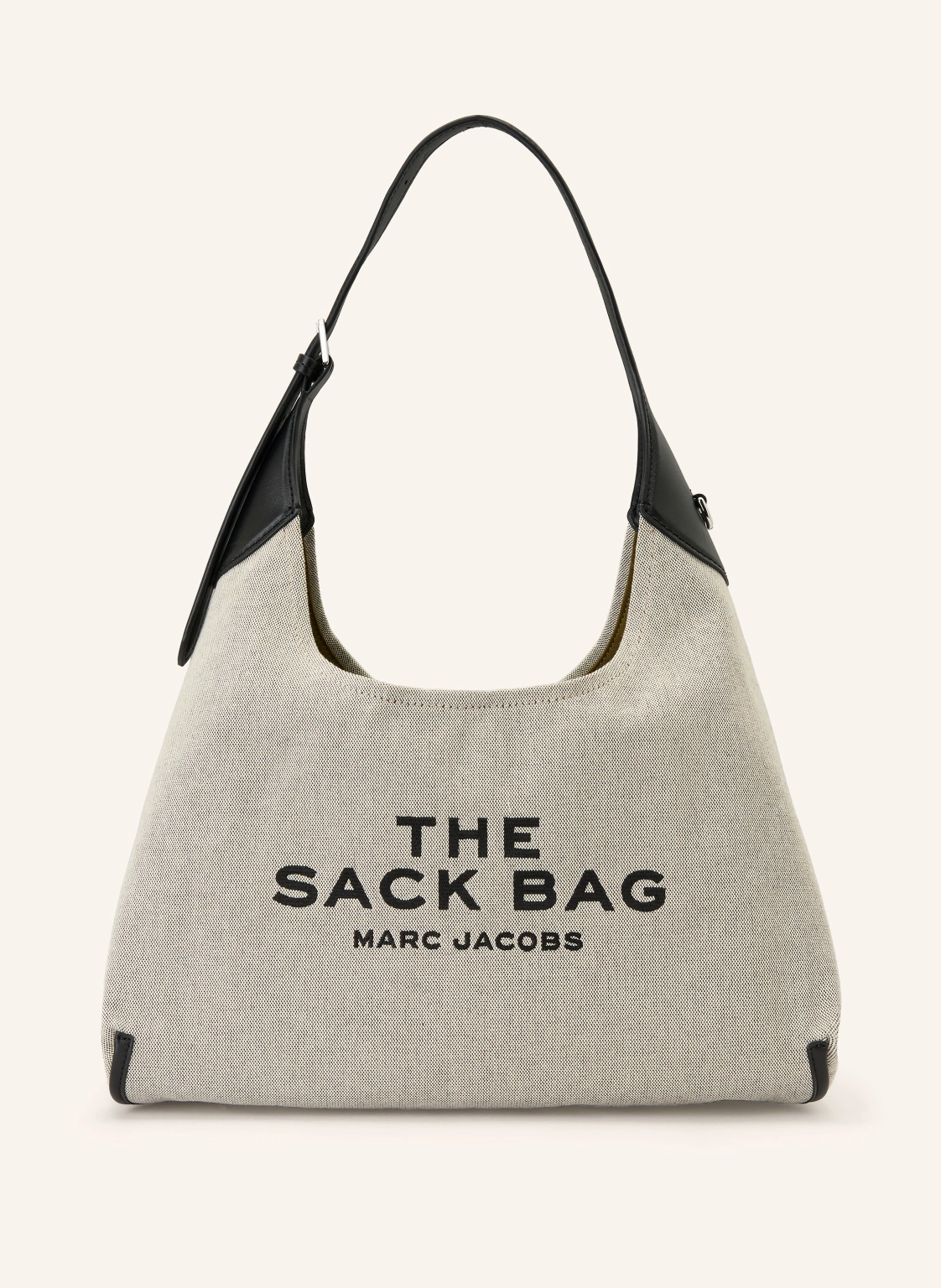 MARC JACOBS Schultertasche THE LEATHER-TRIM CANVAS BELTED SACK BAG