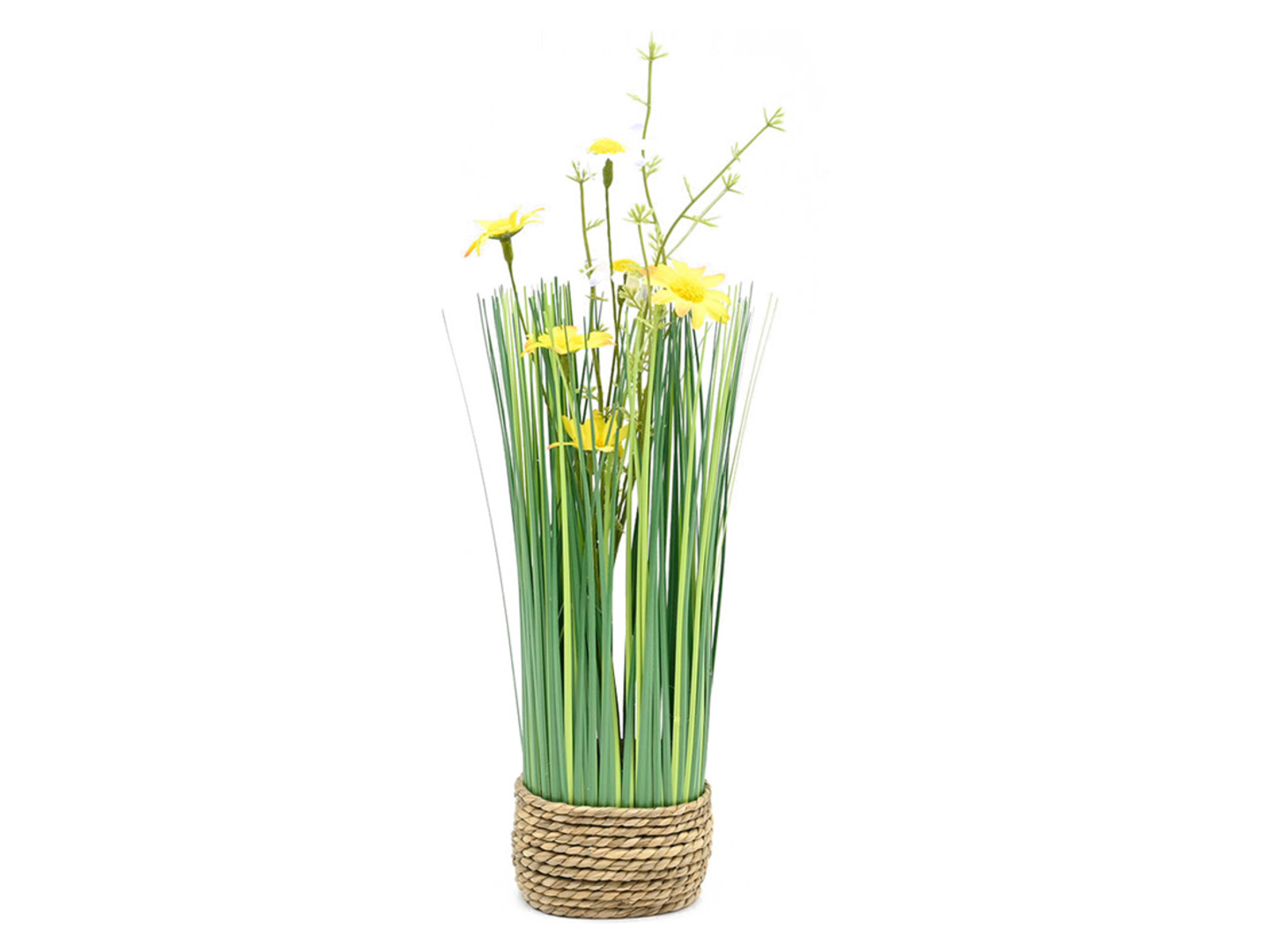 Sztuczna trawa z kwiatami 34 cm mix wzorów