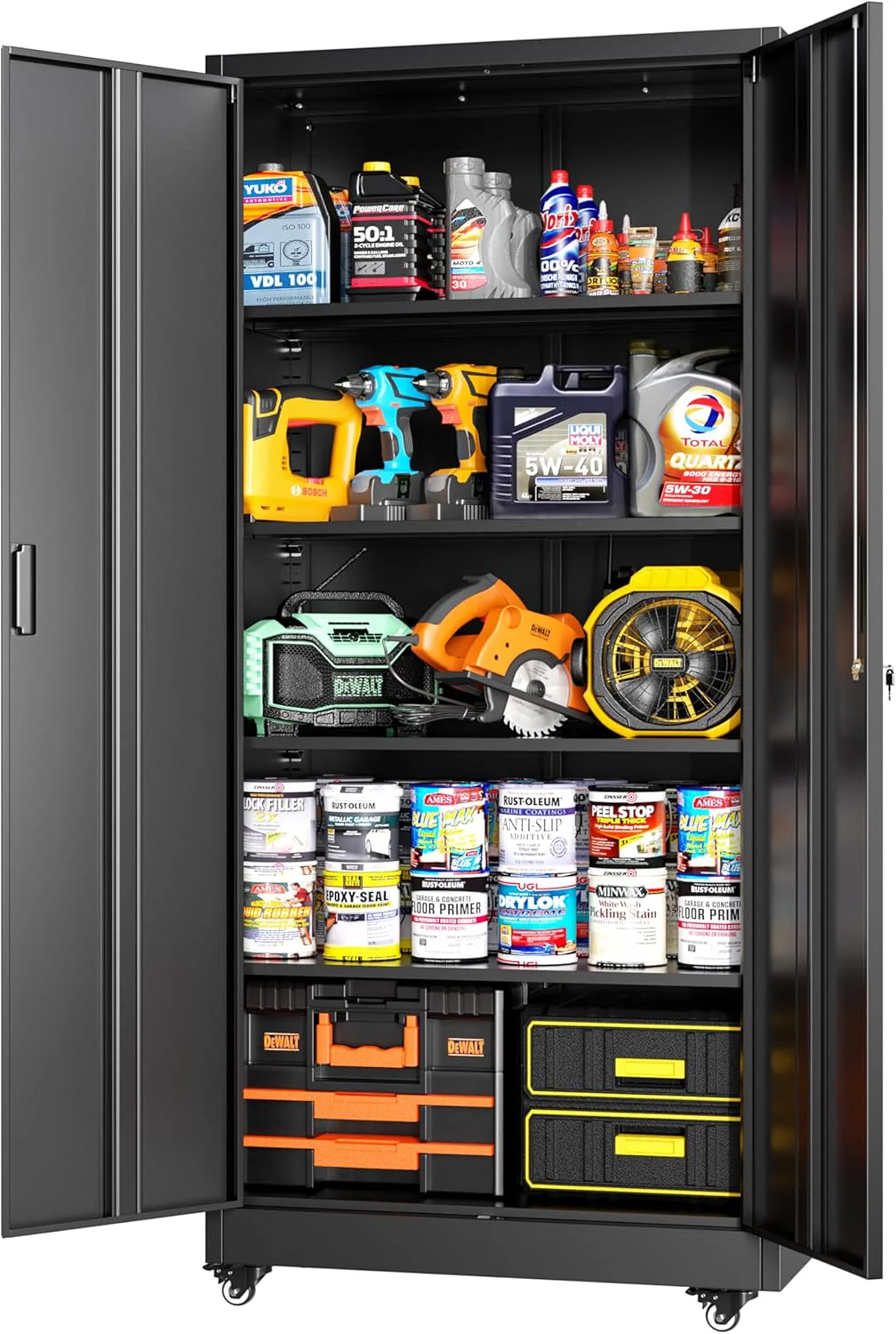 Greenvelly Metal Storage Cabinet, 72
