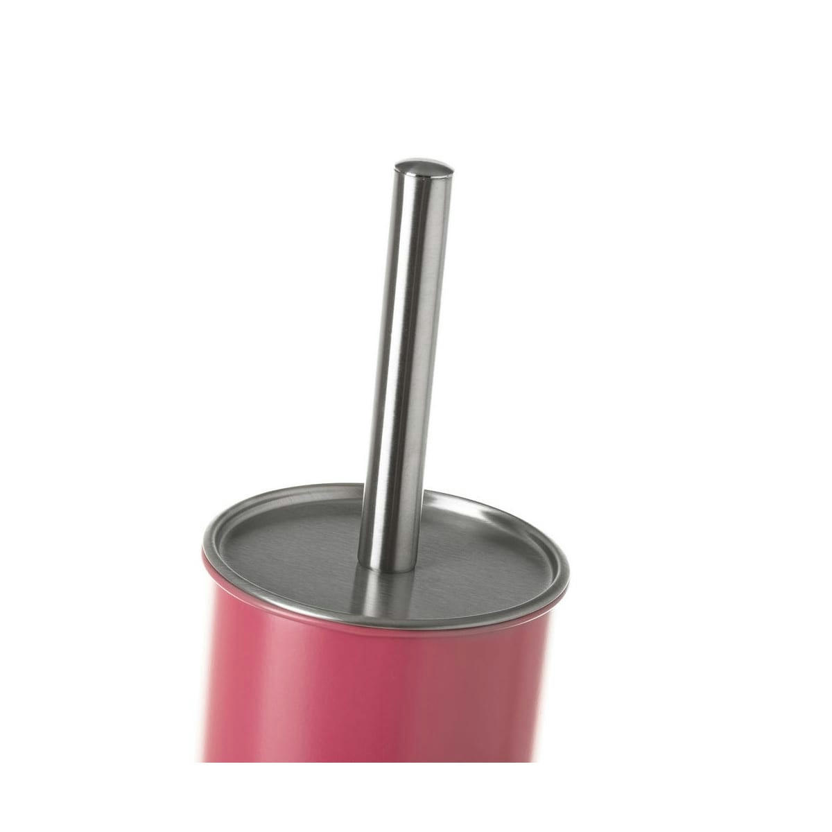 - Balai brosse WC en métal rouge