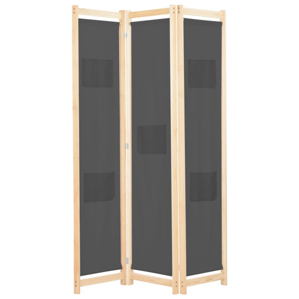 Parawan Dekoracyjny Składany Parawan Panelowy Szary 120x170x4 cm