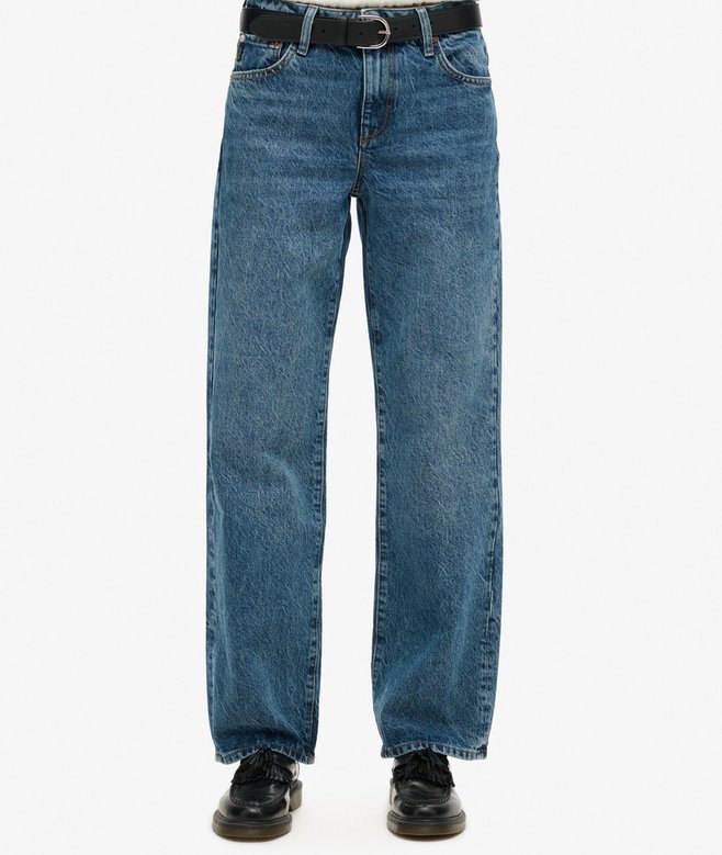 Mid Rise Wide Leg Jeans