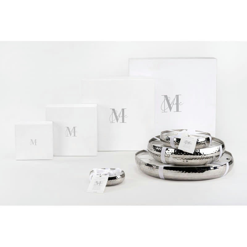 - BOUGIE PARFUMEE LIVIA METAL ARGENT SMALL