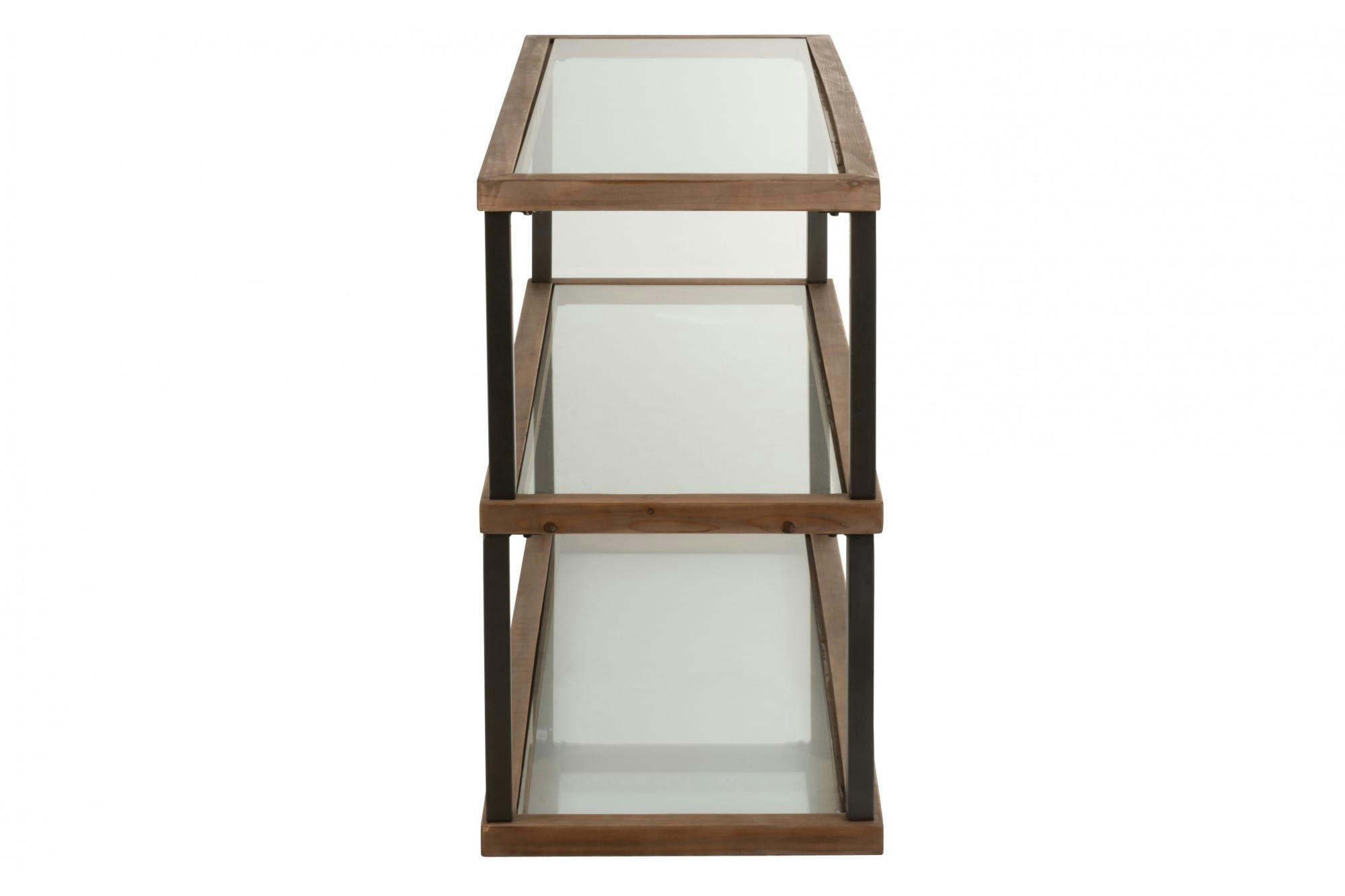 ENZO - Console en bois et métal au style industriel