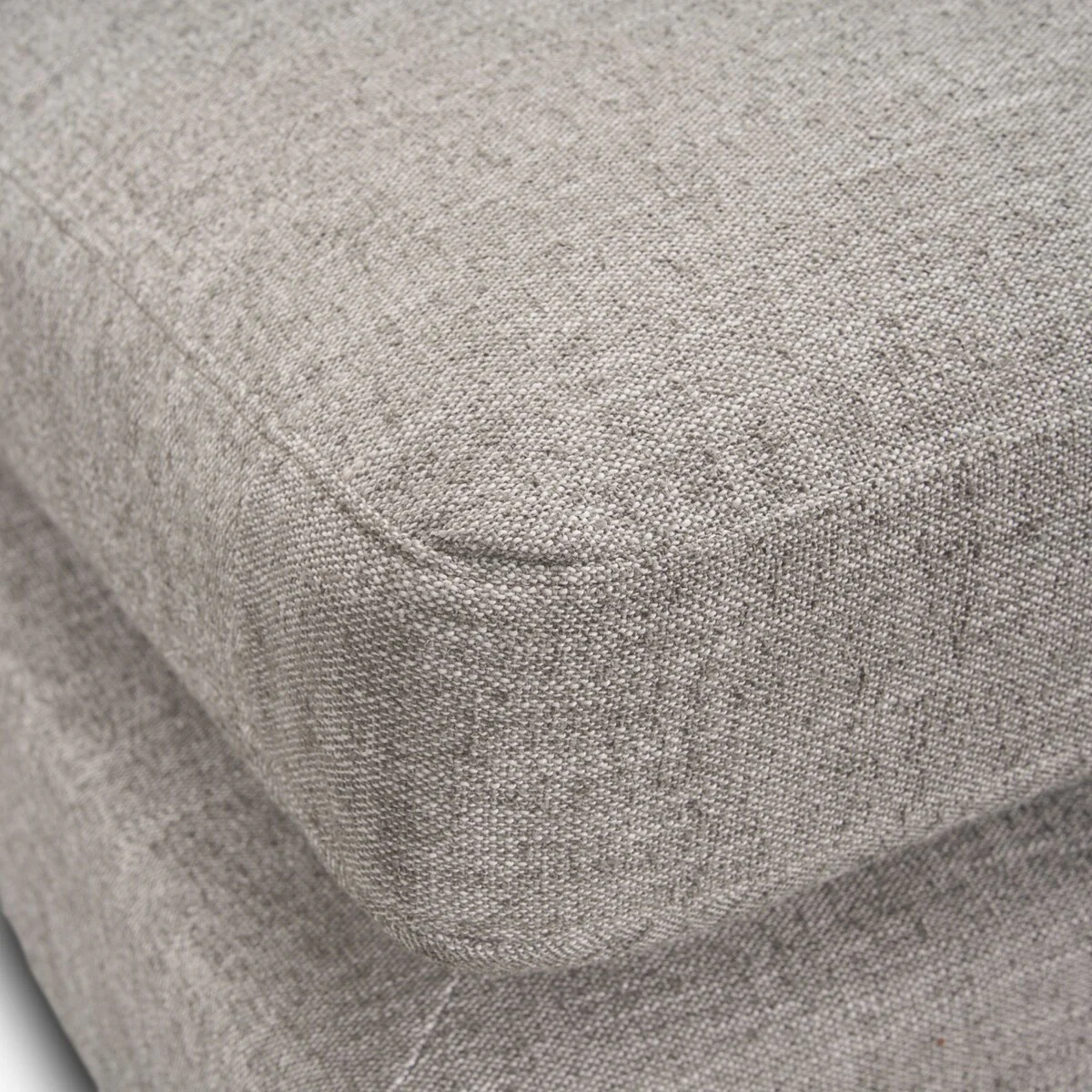 Halston Small Ottoman Light Gray Performance Fabric - 38.98 x26.77 x17.91