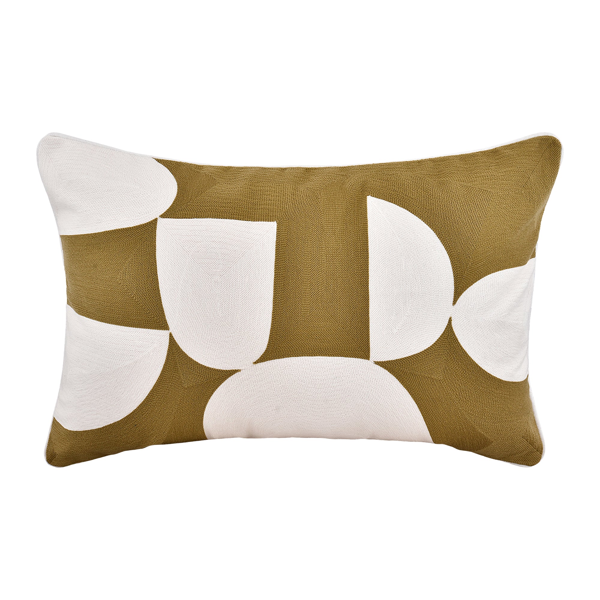 by fonQ Elyo Sierkussen 40 x 60 cm - Olijfgroen