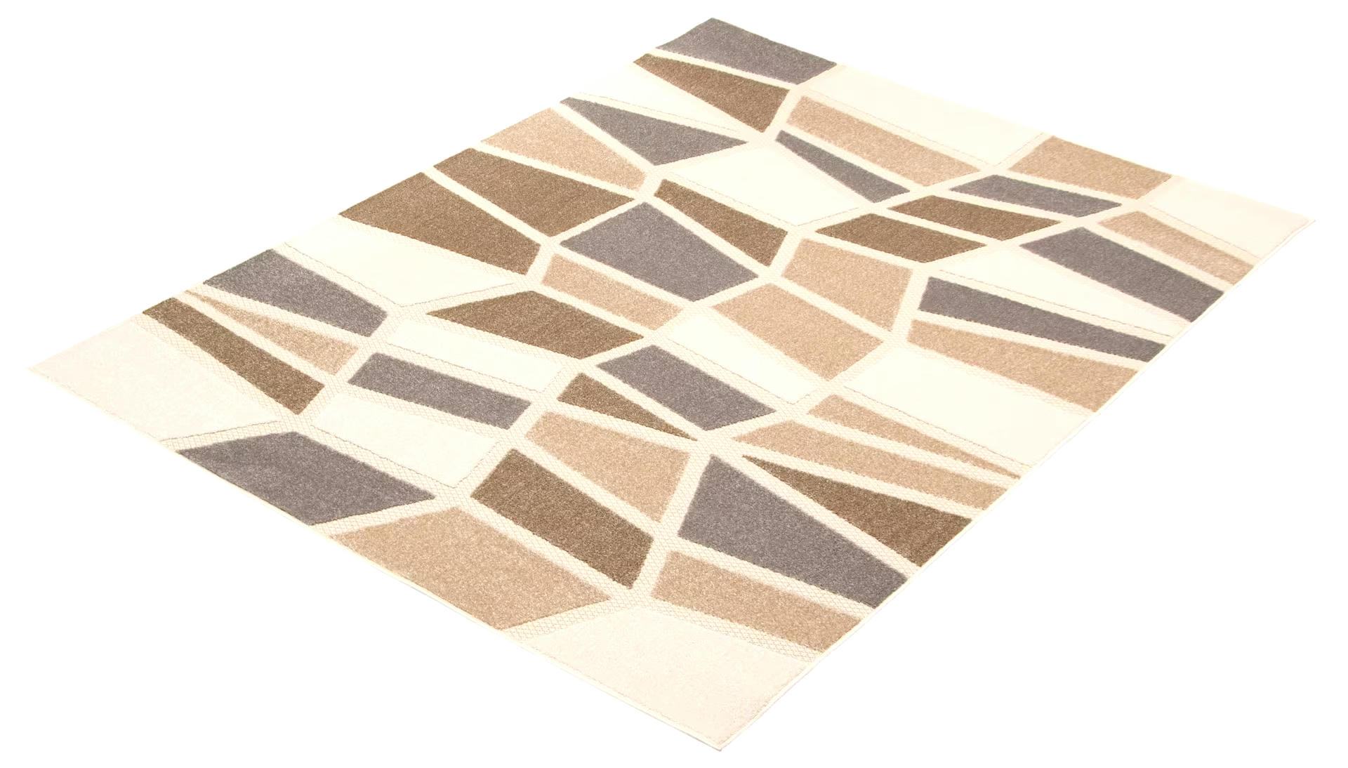 ECARPET Kay Indoor/Outdoor Geometric Area Rug, Ivory, Assorted Sizes