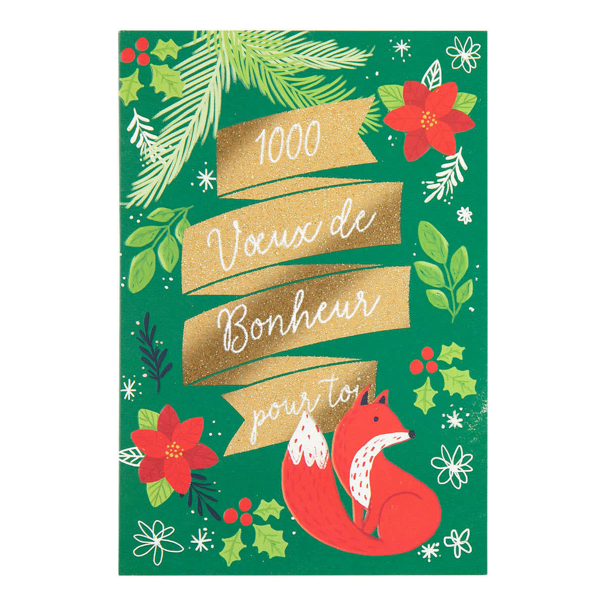 - Carte De Vœux Noël Chic Renard