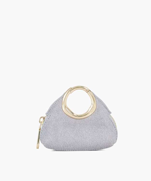 Spend Blue - Circular Leather Clip Bag Charm