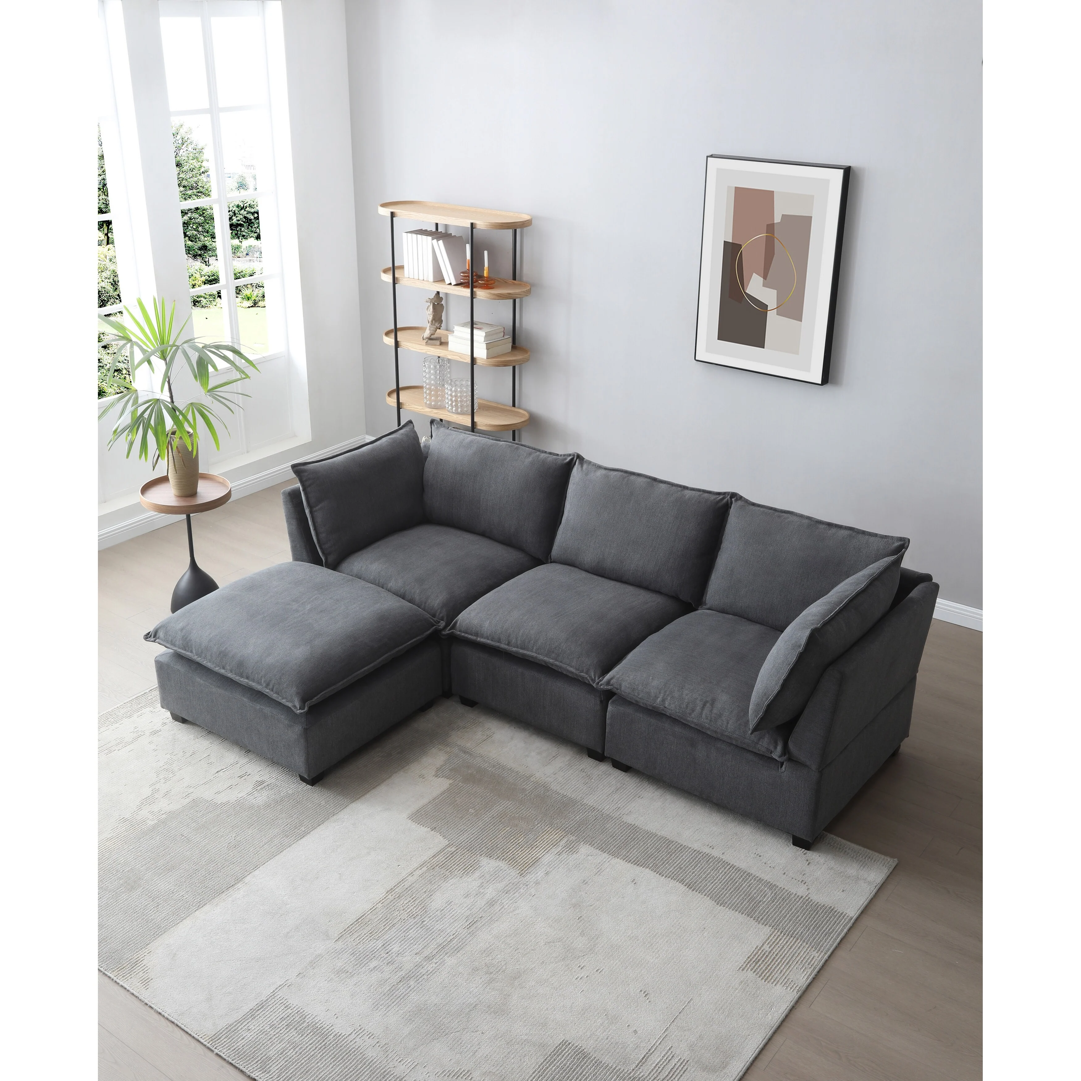 99.3 Versatile L-Shaped 4-Seat Sofa