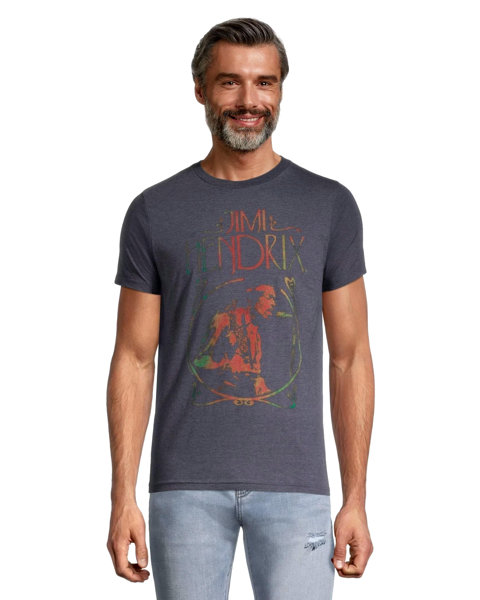 Logo T-Shirt Men's Jimi Hendrix Crewneck Graphic T Shirt