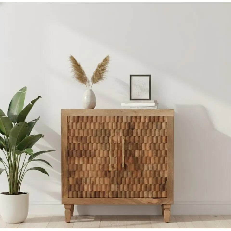 Artisan Furniture Massief Hout Marbella Kast, 2 Deuren, Bruine Kleur