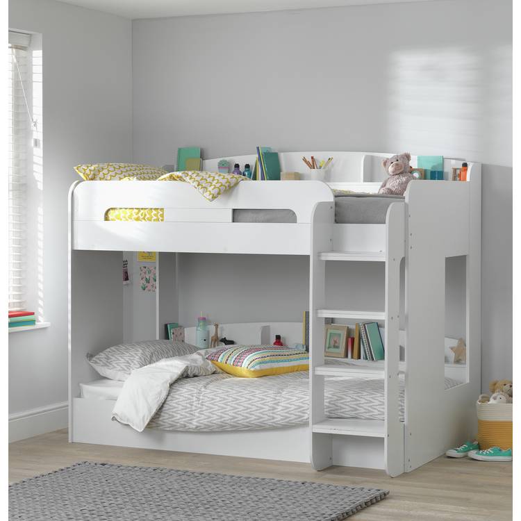 Habitat Ultimate Bunk Bed and 2 Kids Mattresses - White