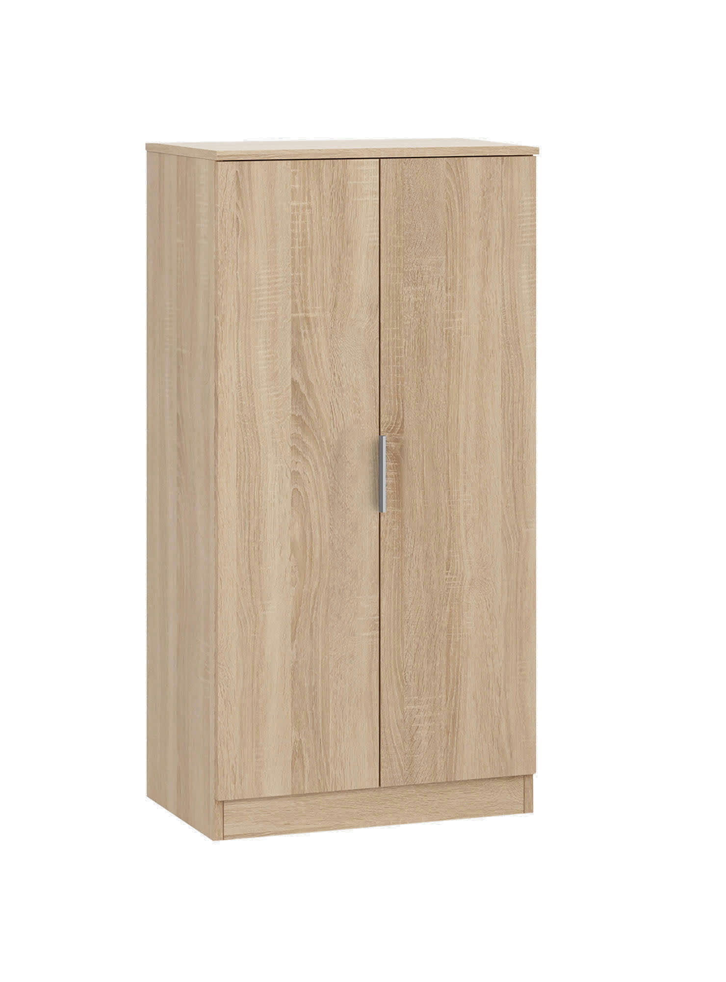 - Armoire polyvalente à 2 portes effet bois chêne