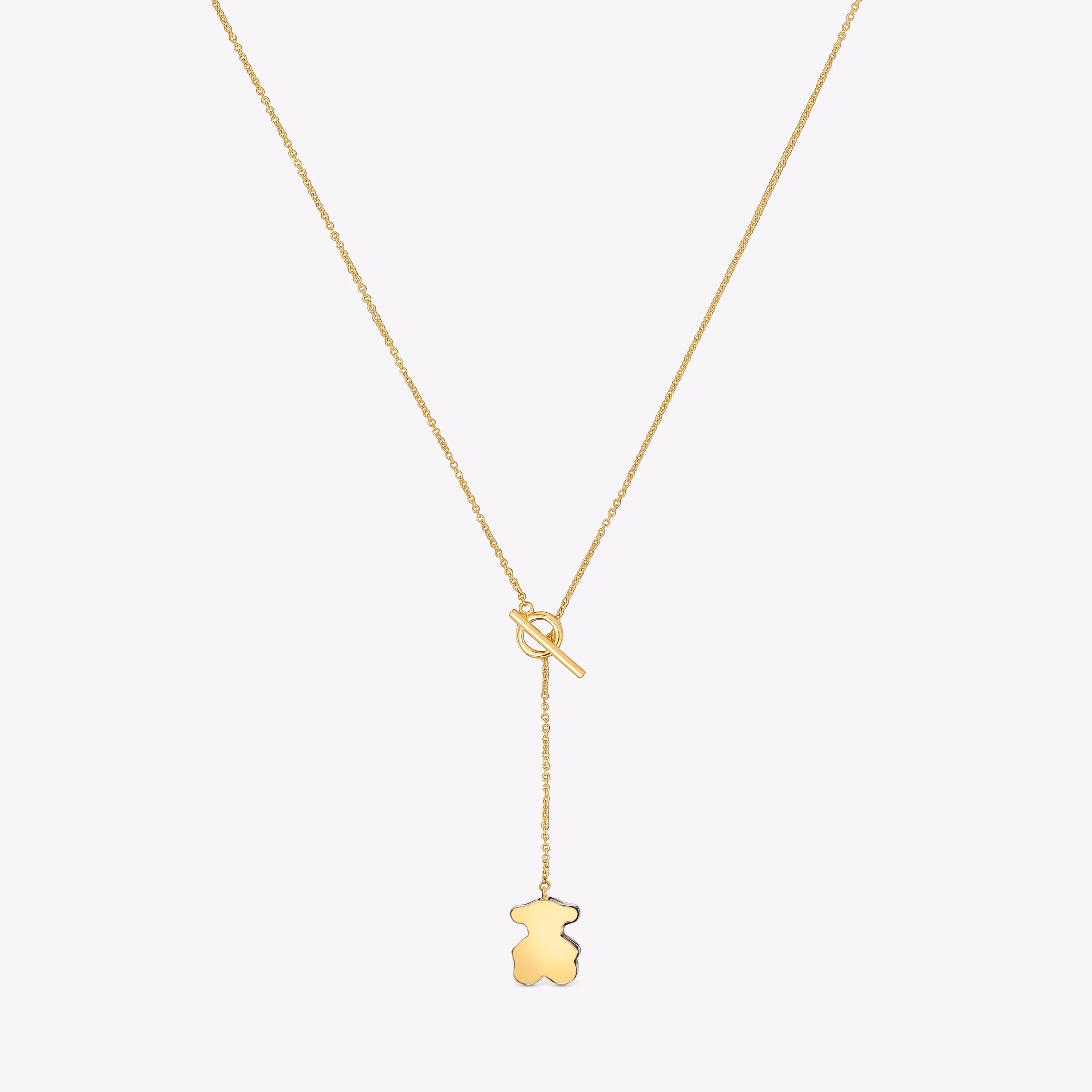 Collar corto oso de oro y ónix TOUS 1950