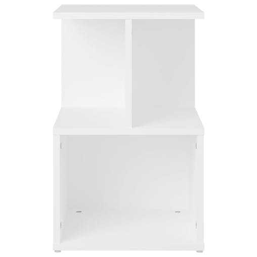 NNEVL Bedside Cabinet White 35x35x55 cm Chipboard