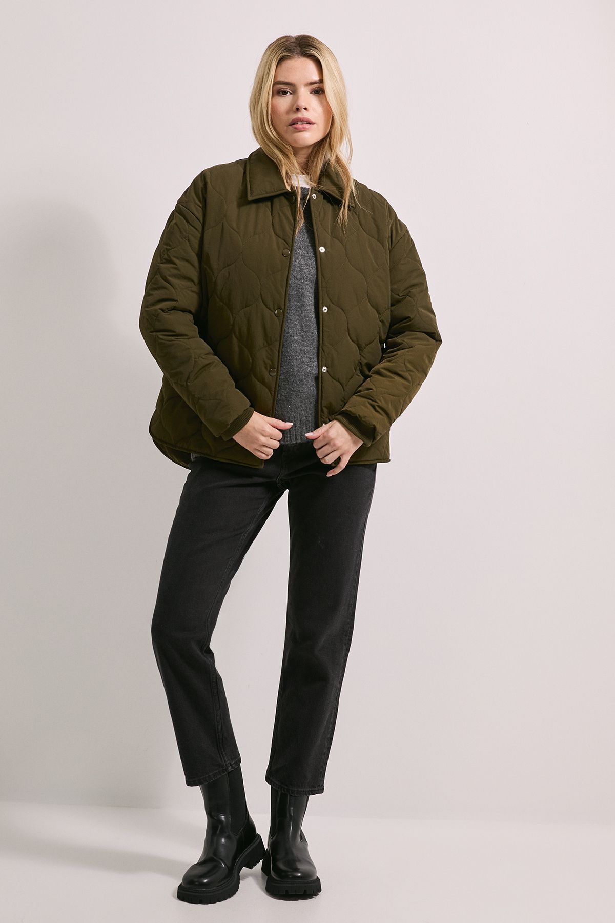 Dorothy Perkins Quilted Collared Jacket