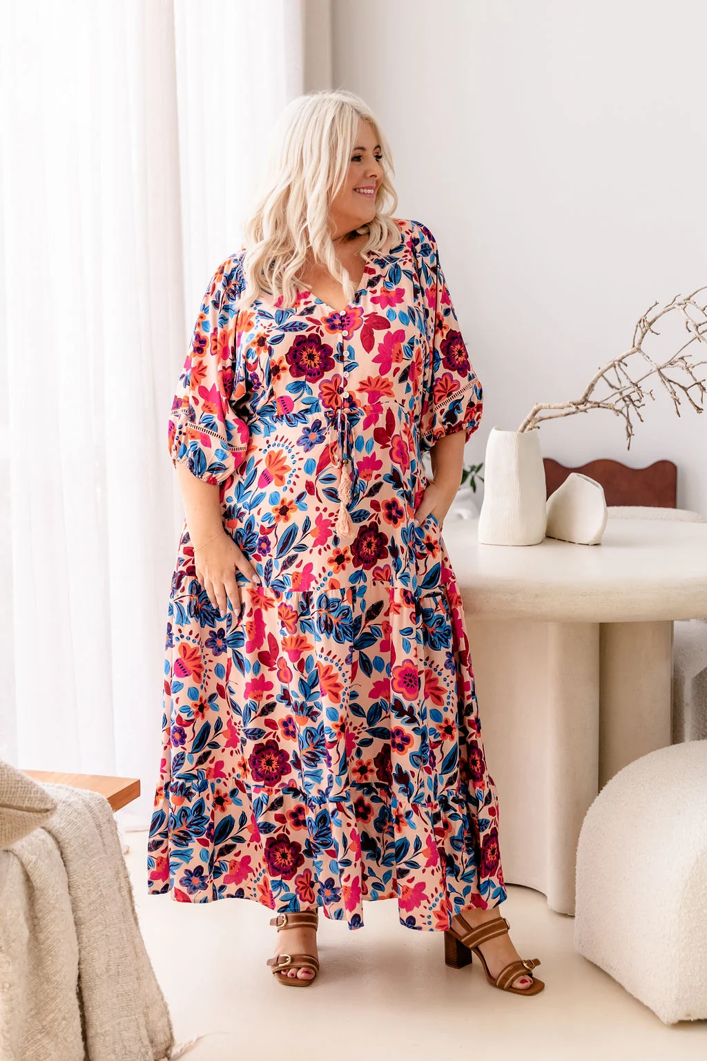 Addison Maxi Dress in Jardin