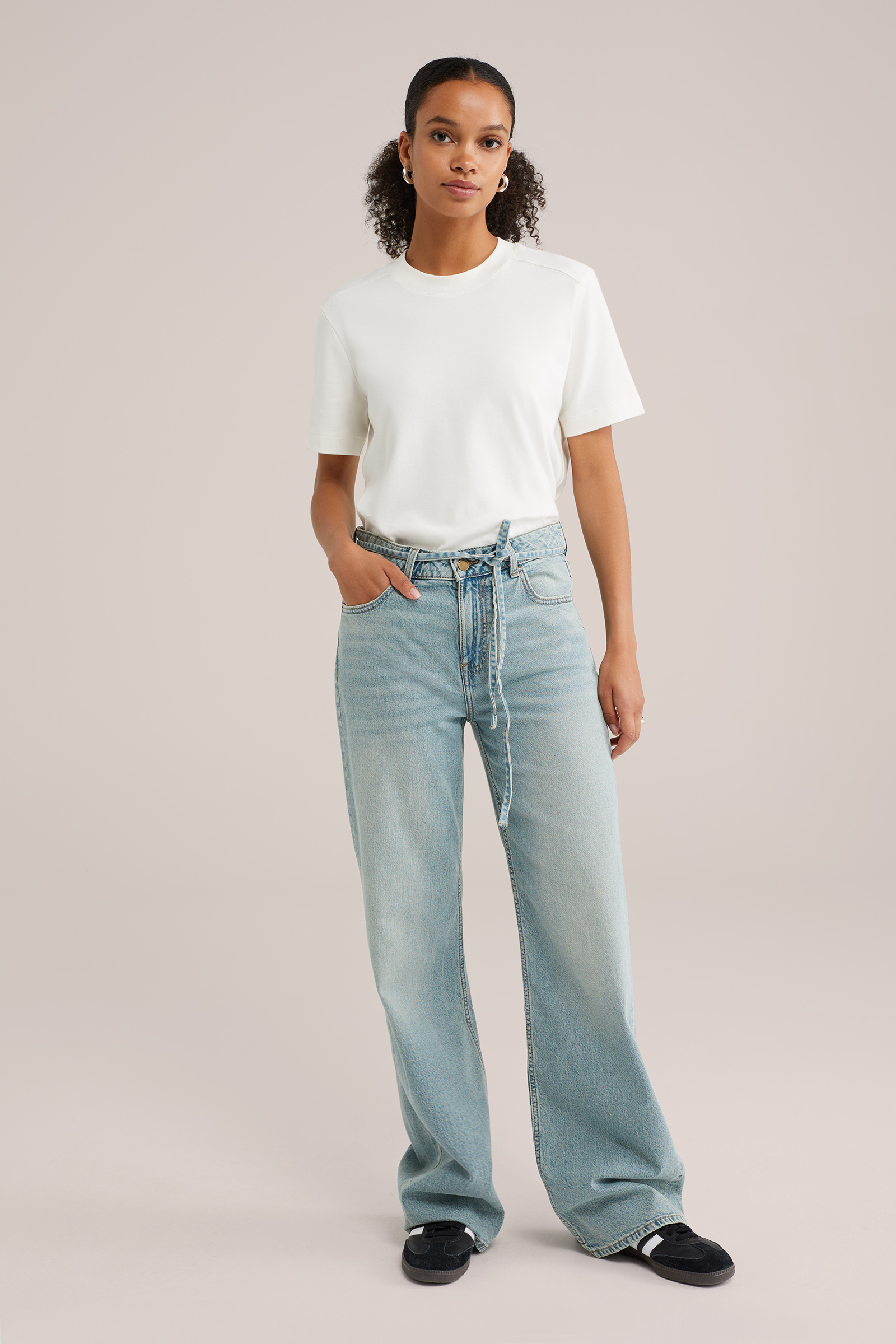 Dames High waist wide leg jeans