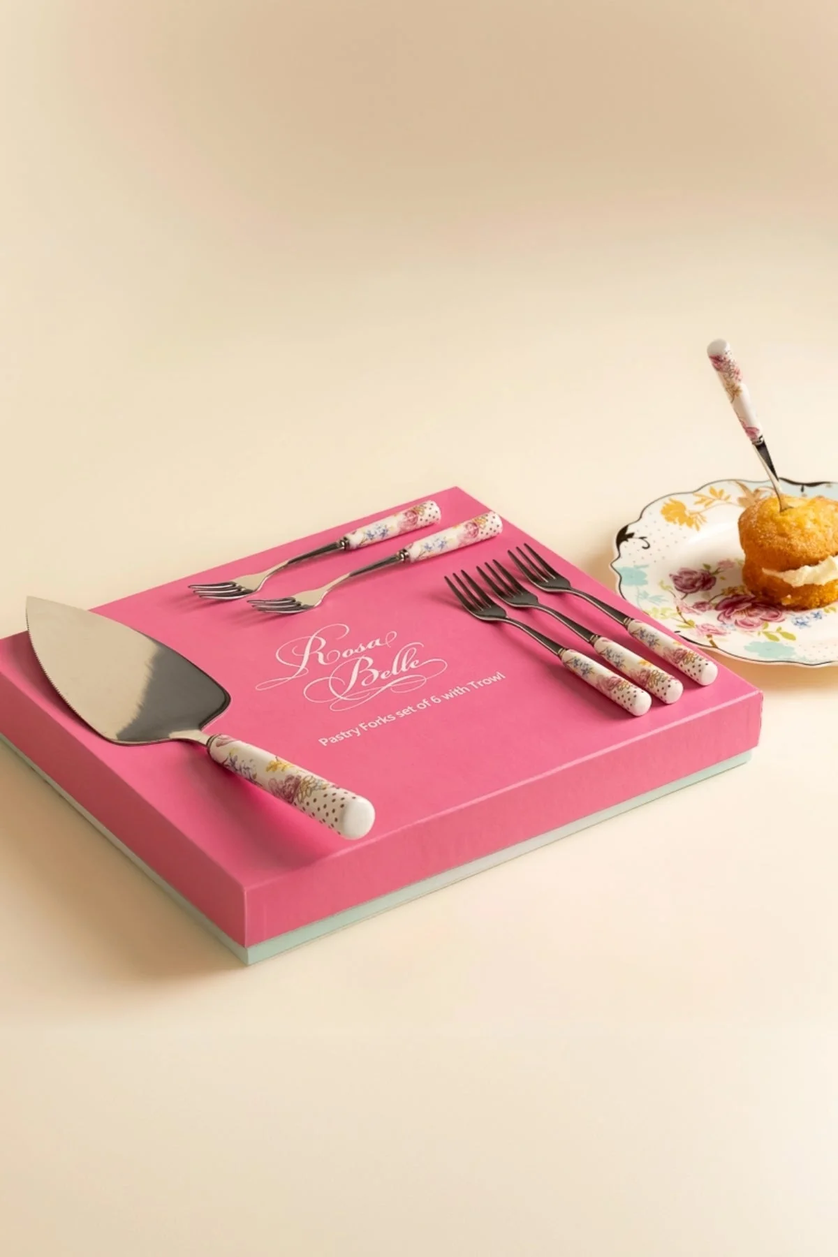 Rosa Belle Set Of 6 Fork With A Trowl