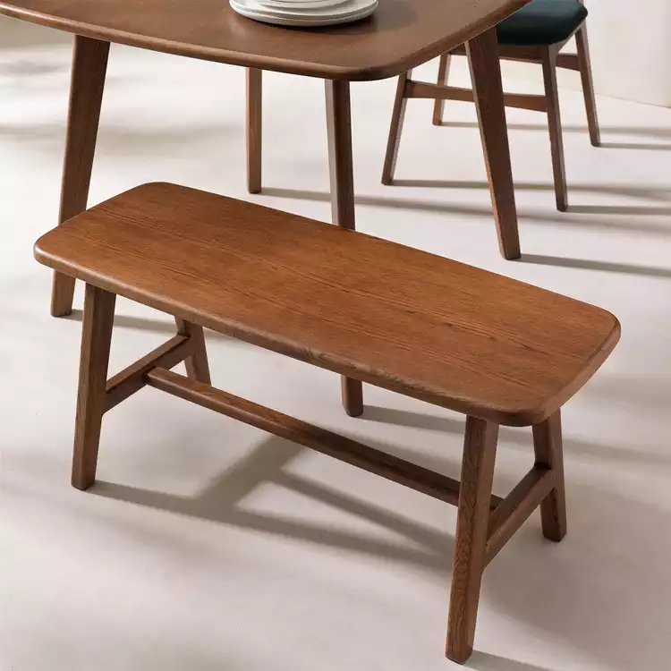 Habitat x Scion Esala Oak & Wood Veneer Dining Bench