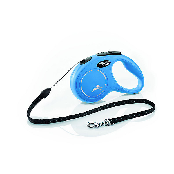 Laisse Flexi Classic Cordon XS 3 m bleu chiens max 8 Kg