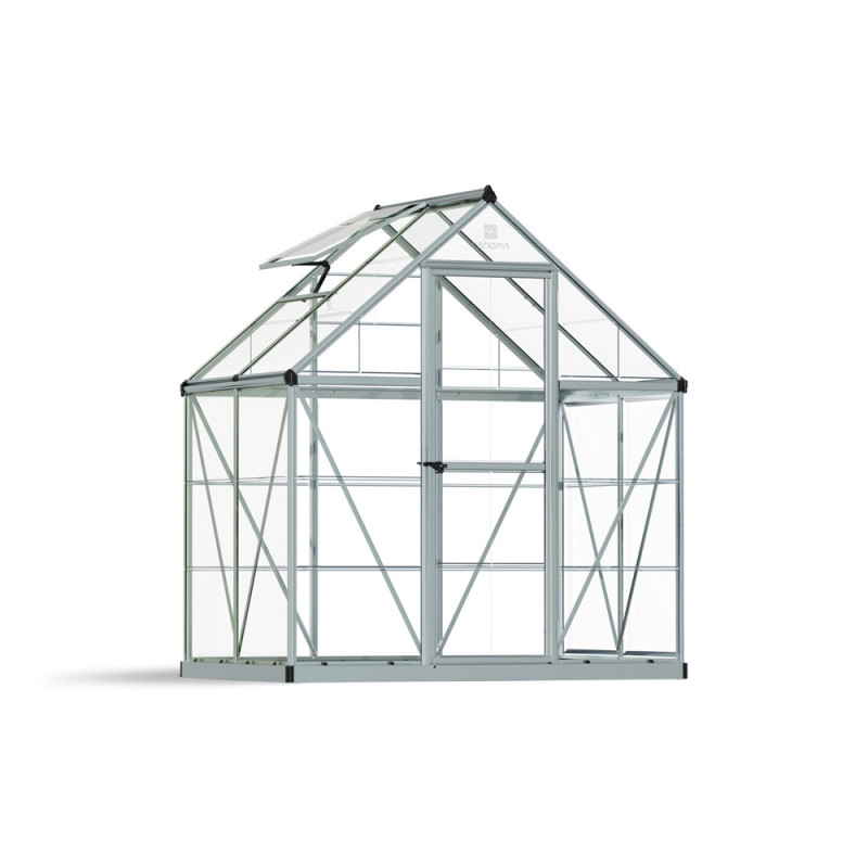 Serre en polycarbonate Mythos argentée 2,2 m² CANOPIA