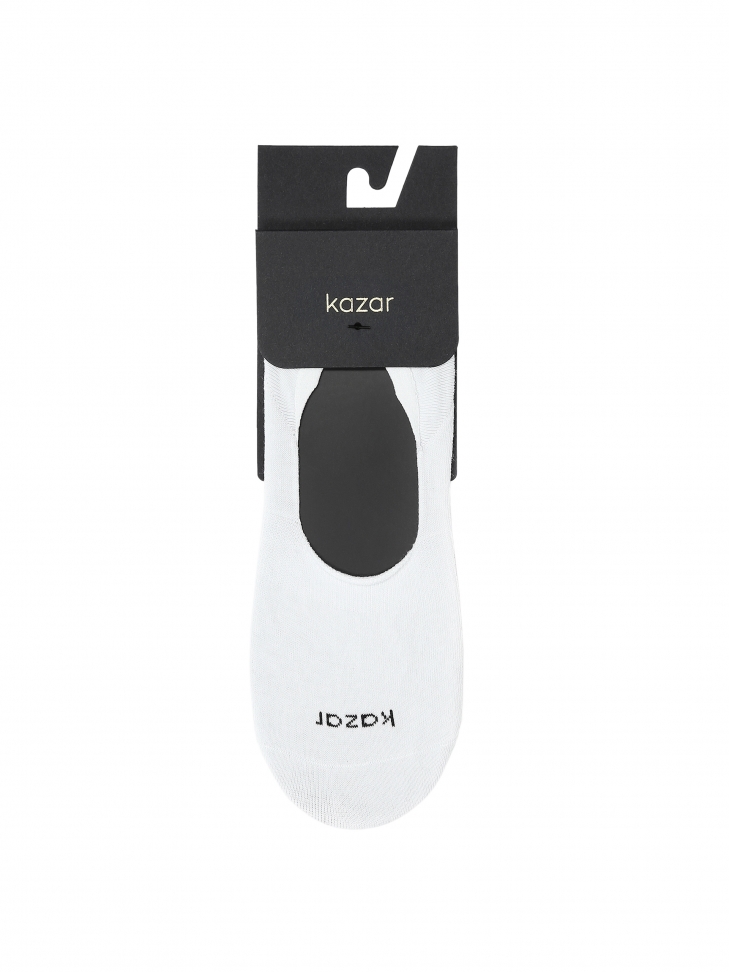 Ladies' white no-show socks