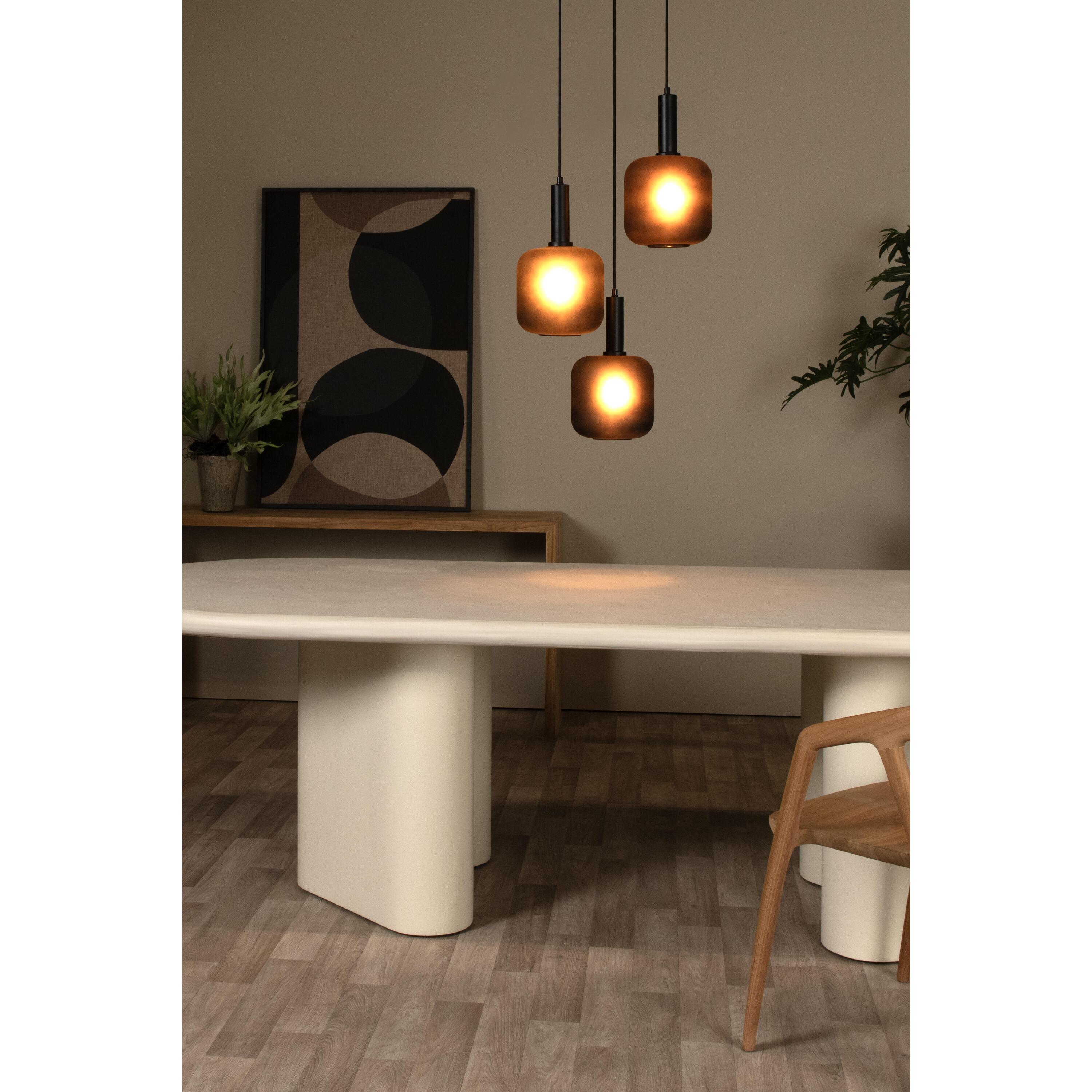 Eloise cluster 3 hanglamp rond zwart