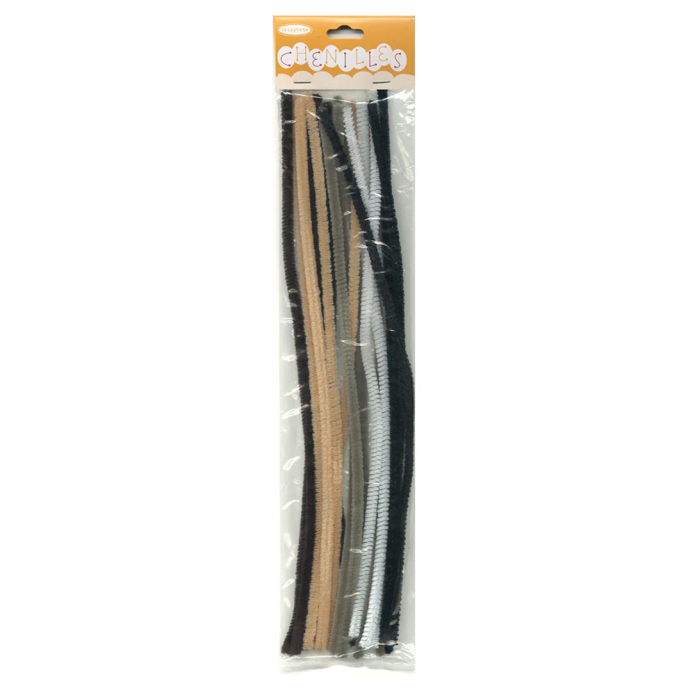 Sullivans Chenilles 18pk, Mix- 6mm
