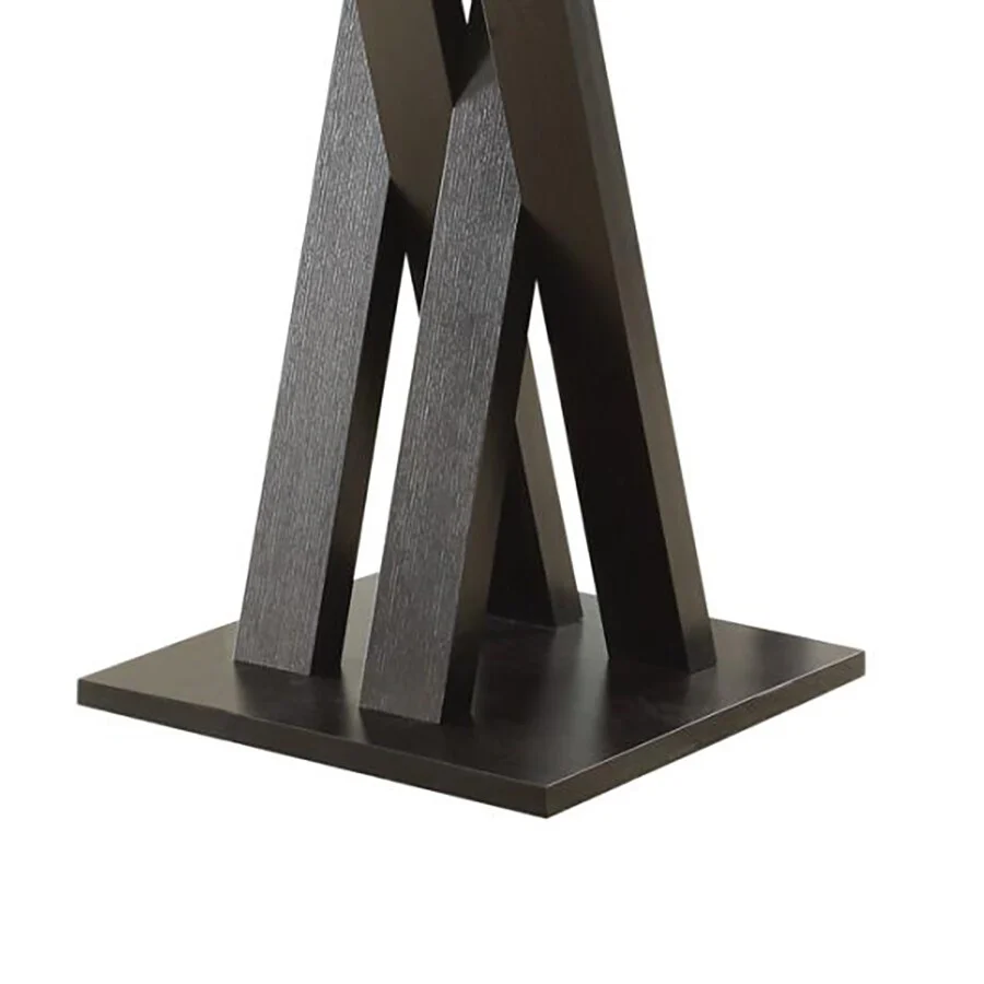 Jeanett Double X-Shaped Base Square Bar Table