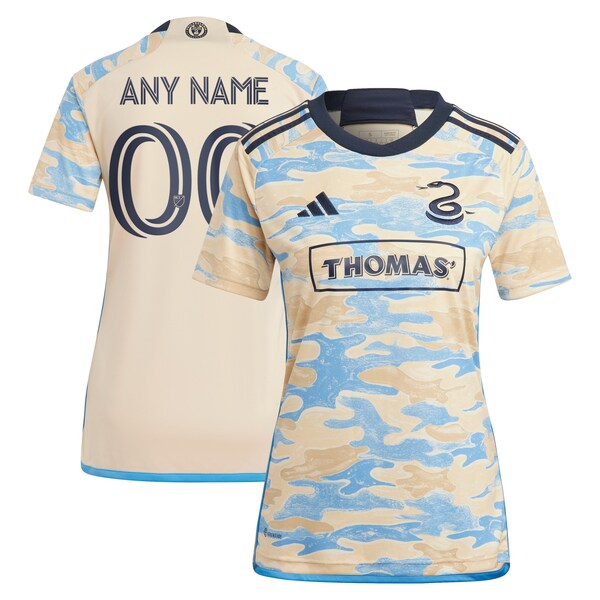 Philadelphia Union adidas Women's 2024 For Philly Replica Custom Jersey - Tan