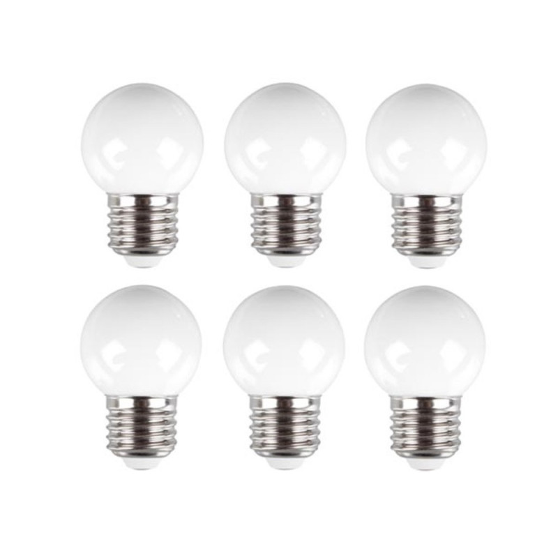 Ampoule LED E27 pour guirlande blanc chaud 0,6 W 6 pièces PEREL