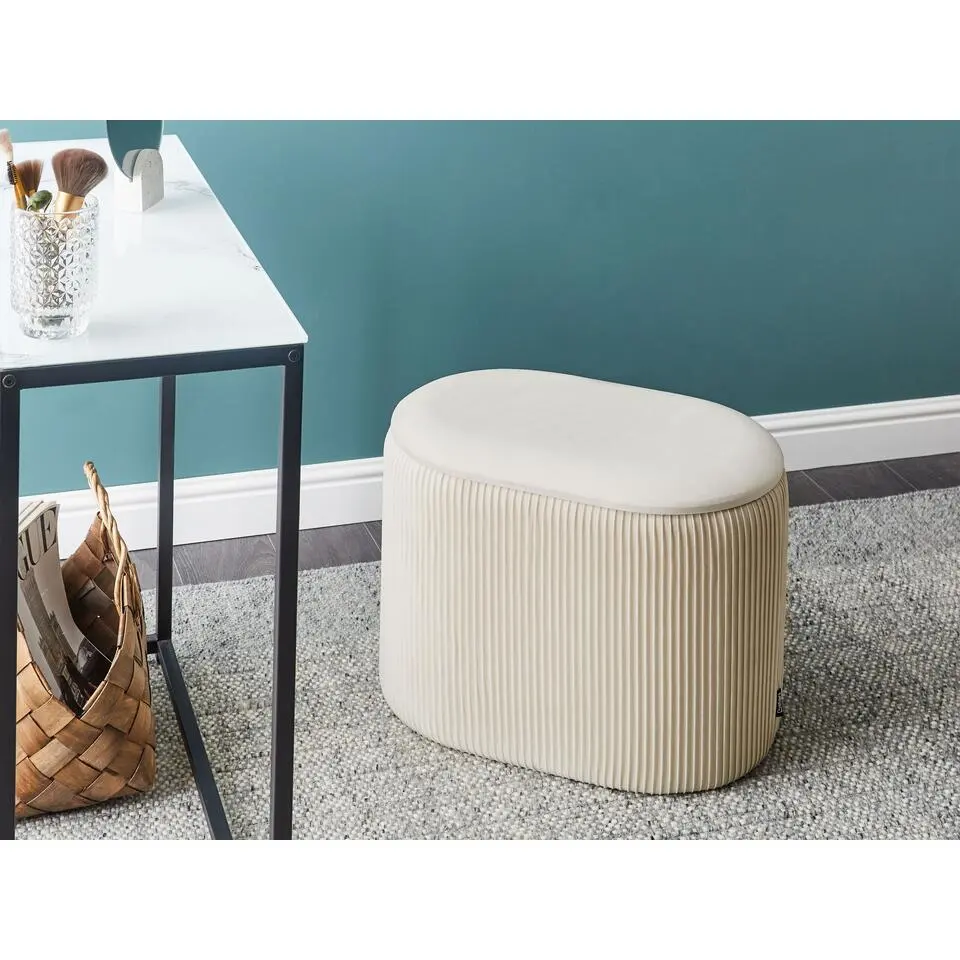 RICHLAND - Poef - Lichtbeige - Poef