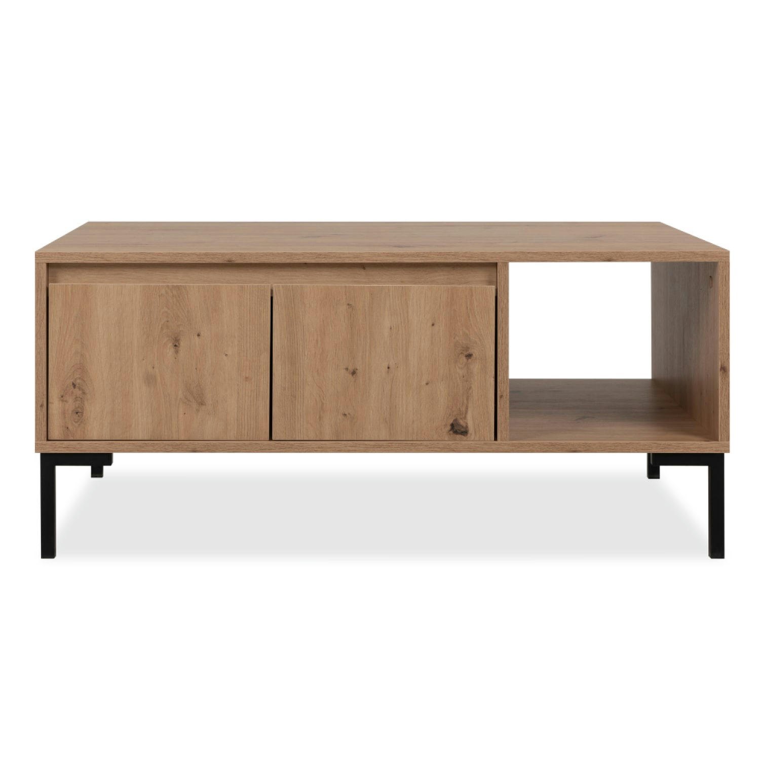 NAVI - Table basse en bois avec rangements