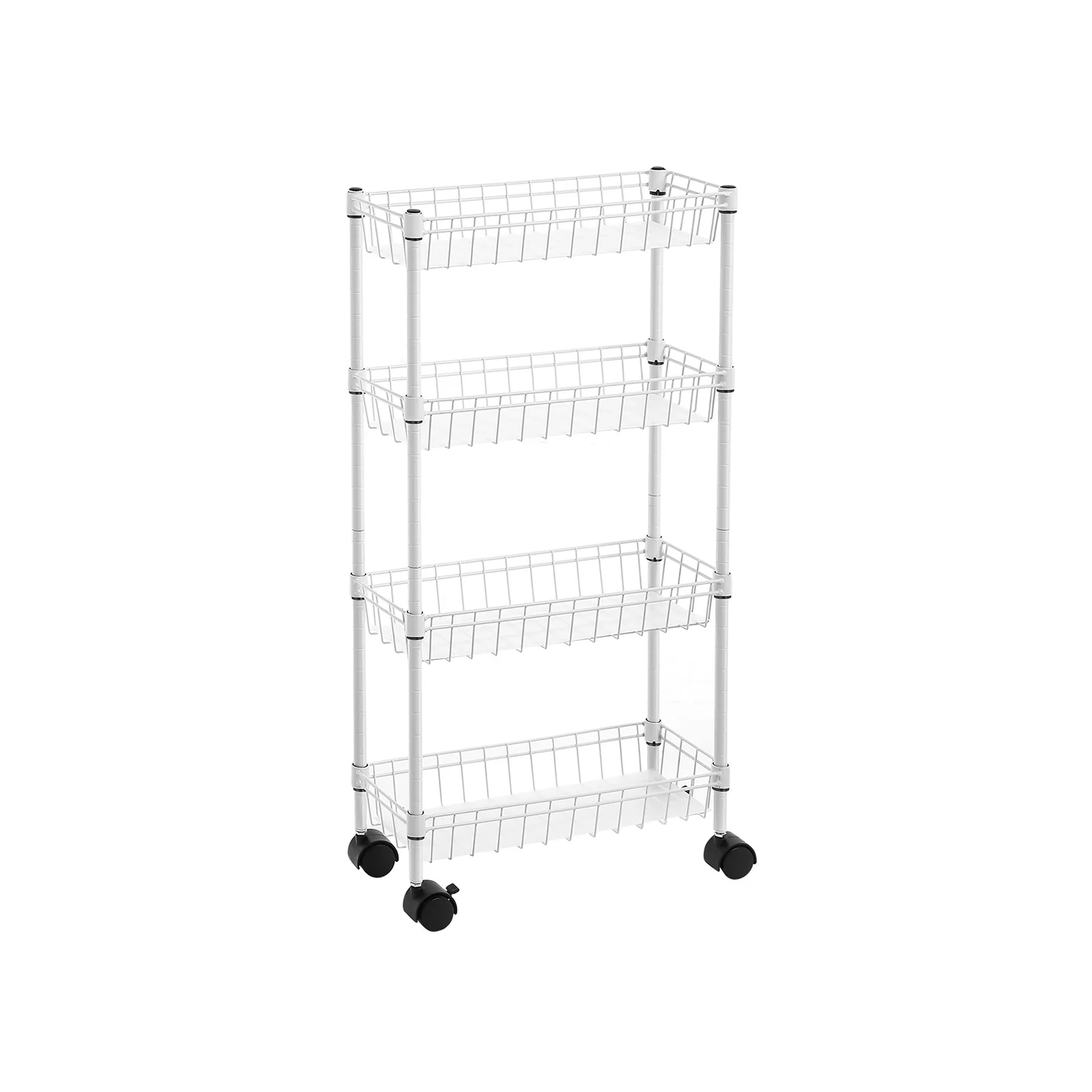 Chariot de rangement fin 4 niveaux