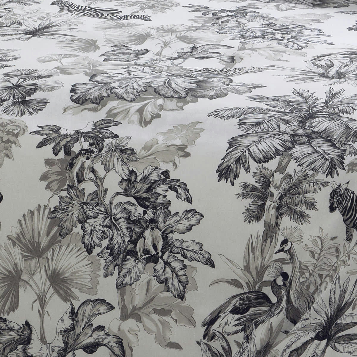 SAVANE - Housse de couette esprit savane coton blanc 140x200 cm