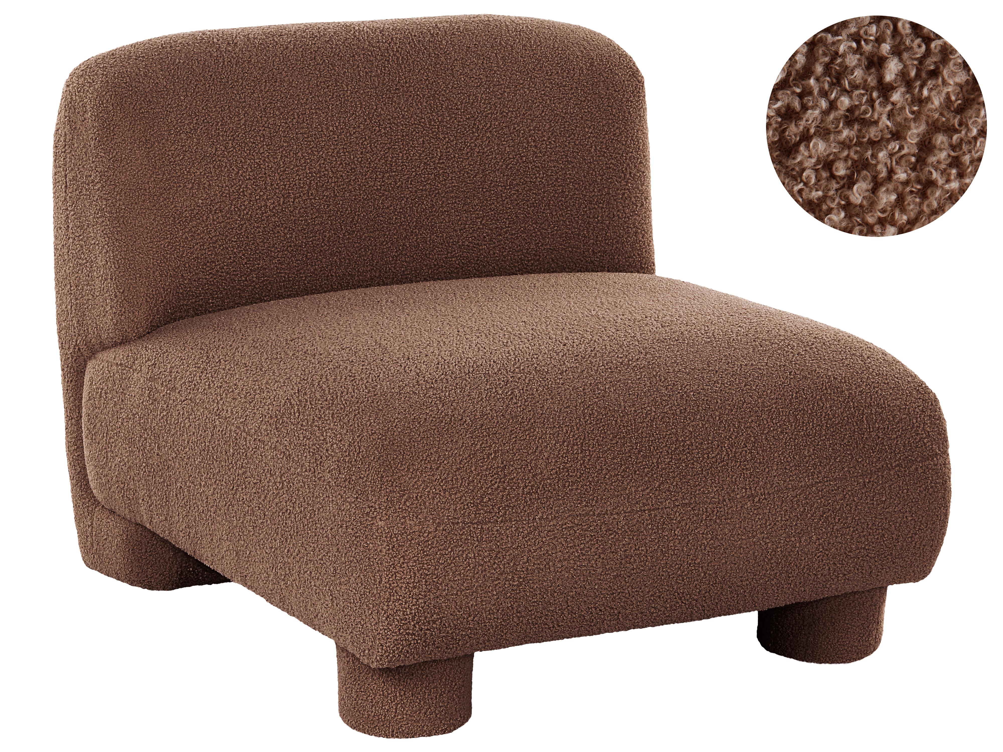 1-Seat Section MJALBI Boucle Brown