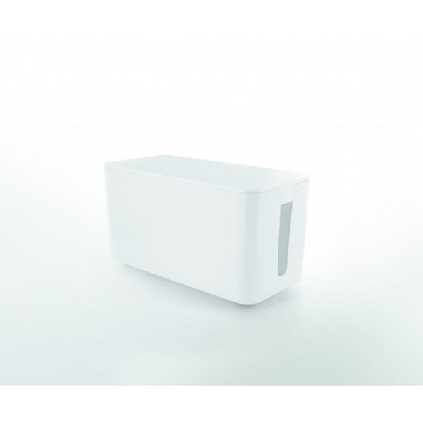 Coffret de rangement câbles et multiprises taille moyenne blanc