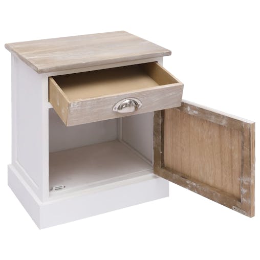 NNEVL Bedside Cabinets 2 pcs 38x28x45 cm Paulownia Wood
