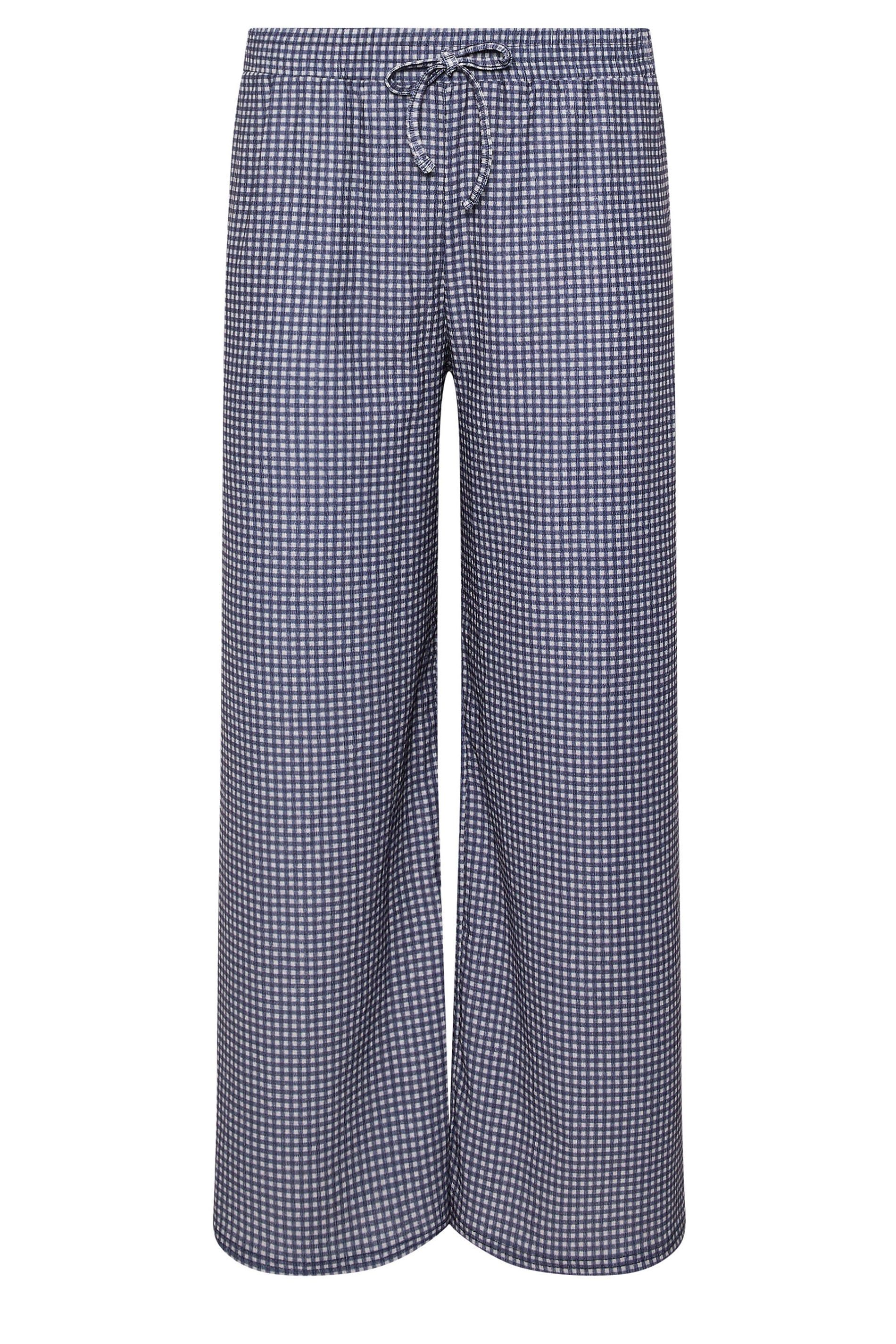 M&Co Petite Check Wide Leg Trousers