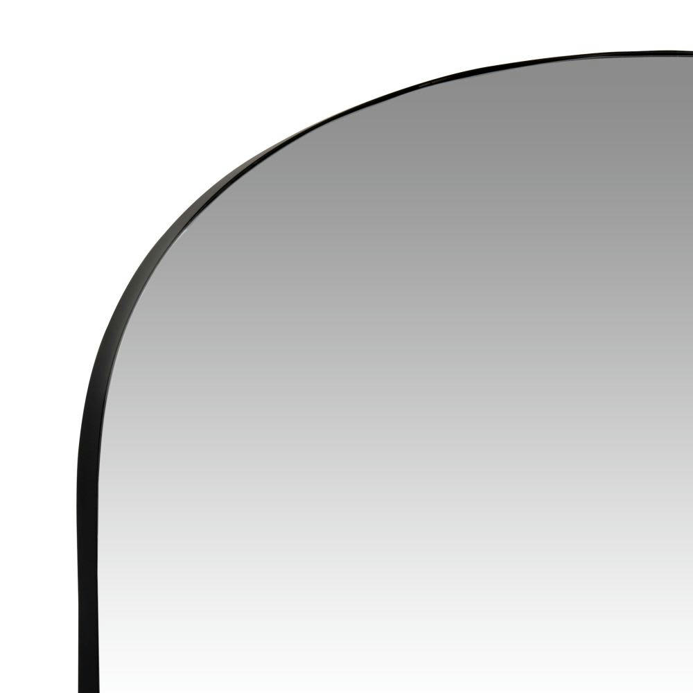 LISA - Miroir arche en métal noir 80x85
