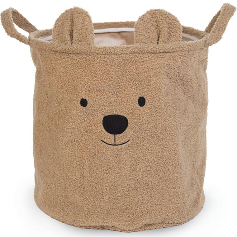 - Panier de rangement Teddy beige (40 x 40 cm)